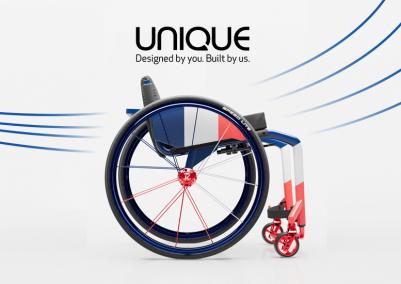 UNIQUE Personalise your wheelchair - French Flag Design