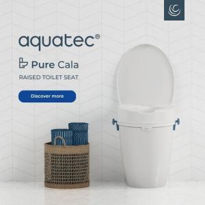 Introducing Aquatec Pure Cala Raised Toilet Seat Introducing Aquatec Pure Cala Raised Toilet Seat