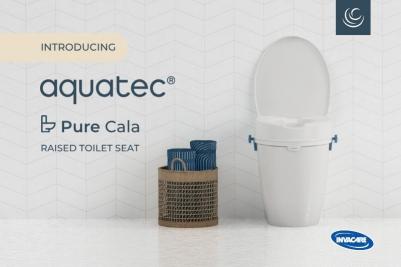 Introducing Aquatec Pure Cala Raised Toilet Seat Introducing Aquatec Pure Cala Raised Toilet Seat